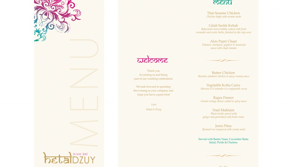 Menu Design