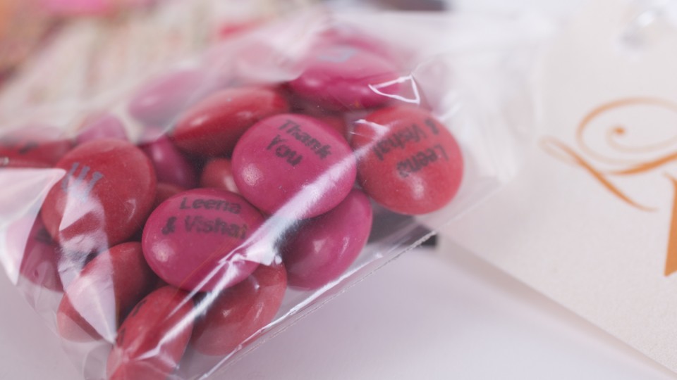 Personalised m&m Favours